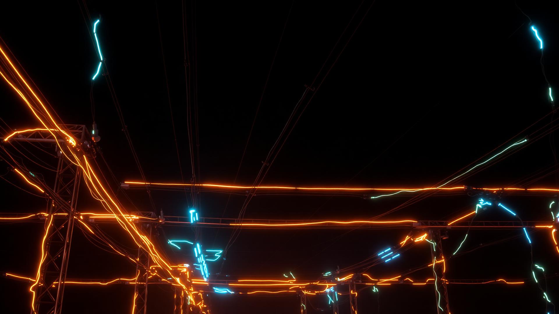 Neon energy grid